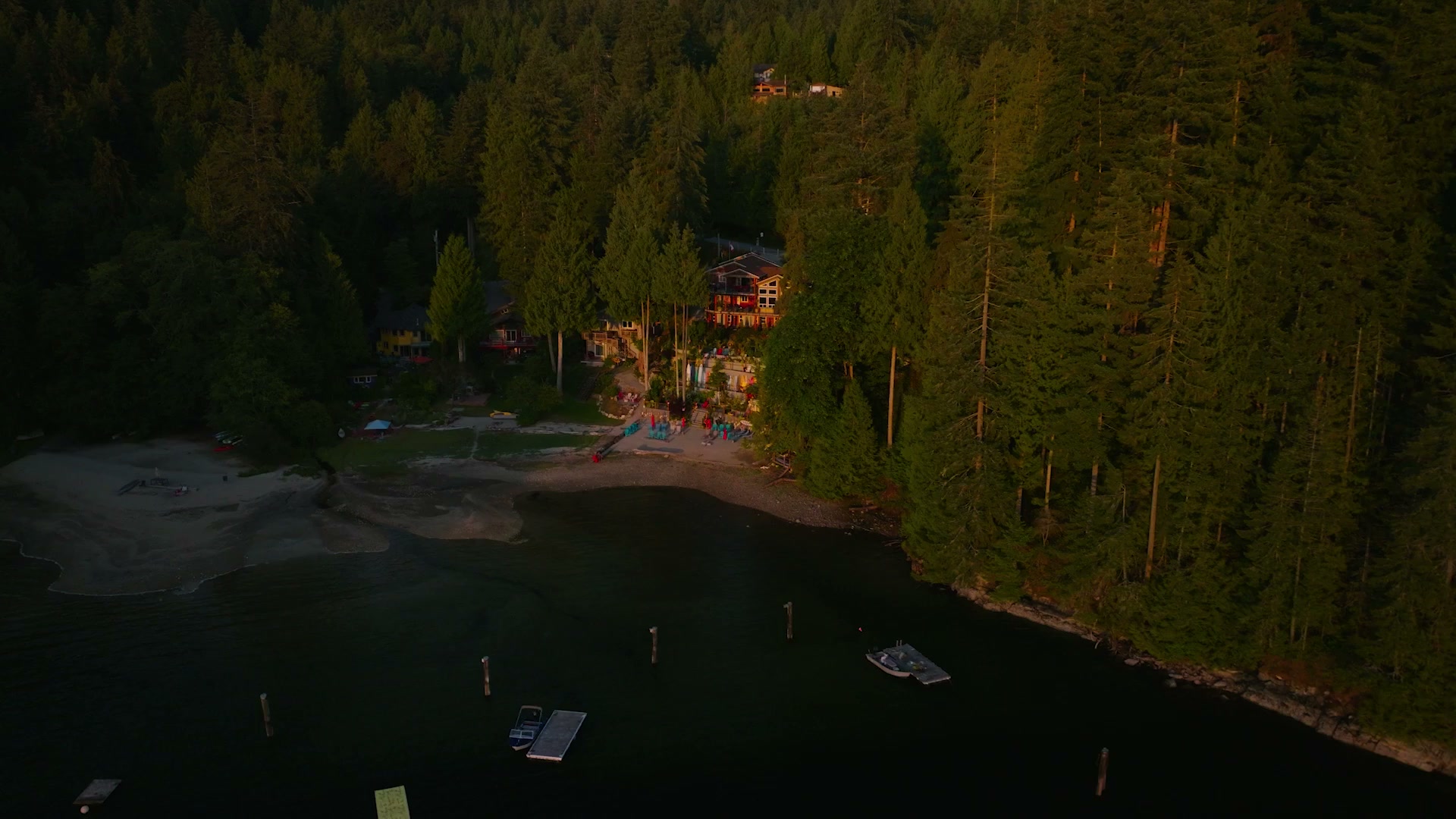 Sunshine Coast waterfront vacation rental surrounded by forest and ocean